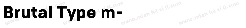 Brutal Type m字体转换